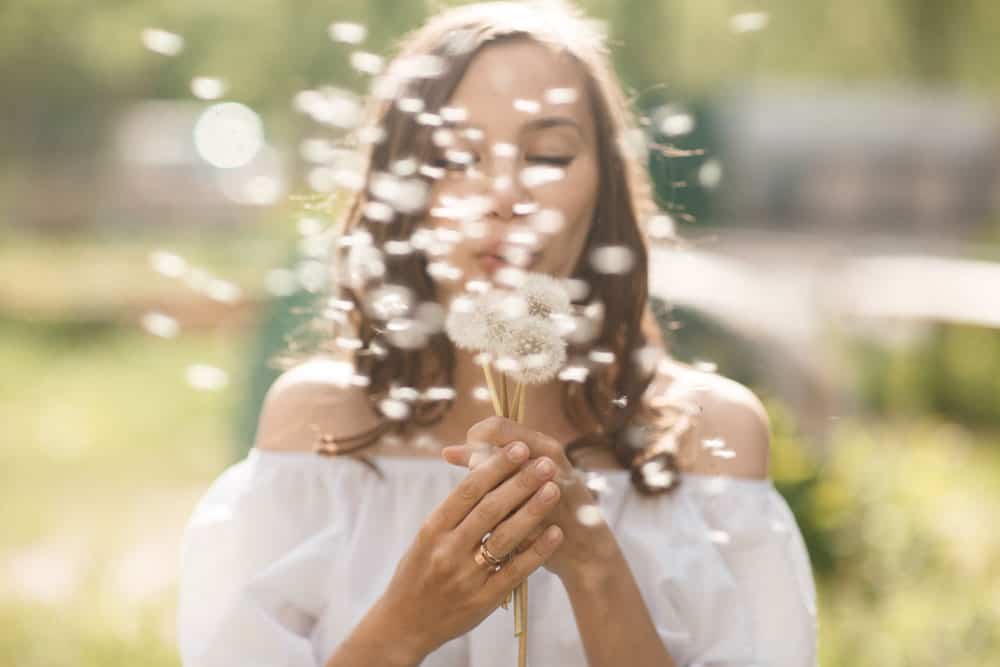 beautiful-blurry-girl-blowing-dandelion-camera-simmer-time-pretty-woman-outdoors-with-blowball