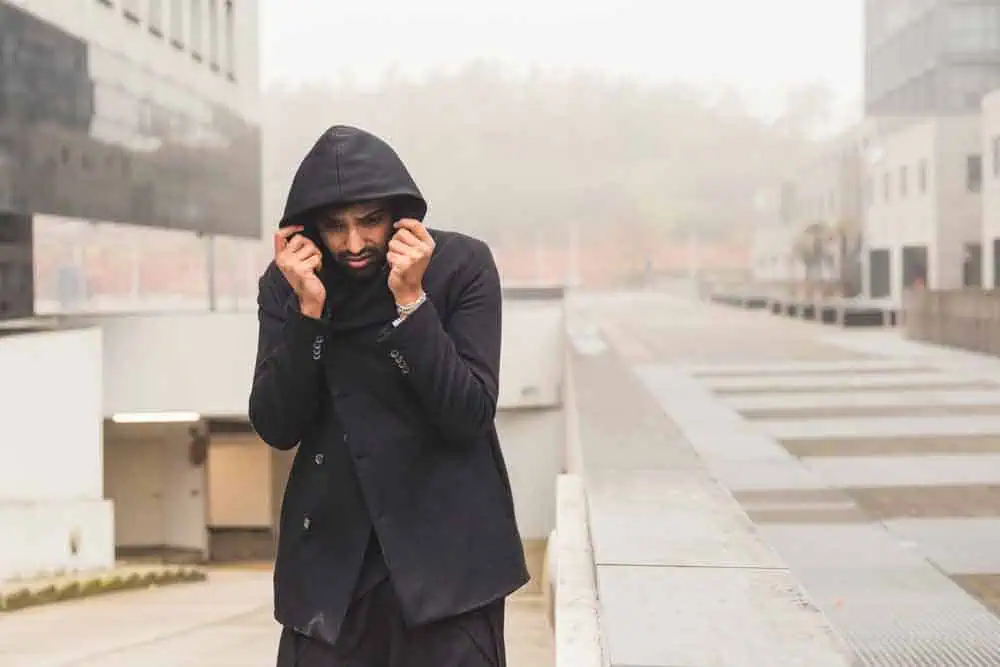 sad man in rain sad man in rain